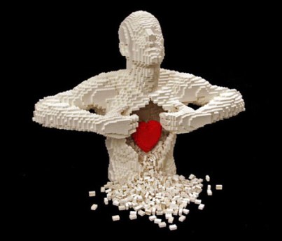 Nathan Sawaya_Coeur en lego