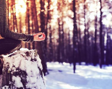 Laurel in floral namaste