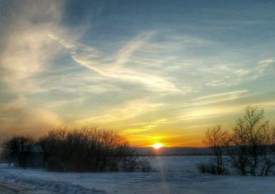 Soleil couchant ange nuage Nancy Latulippe-Leblanc